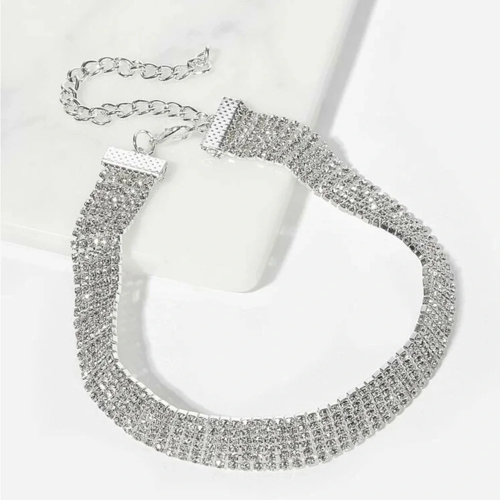 Sparkly Rhinestone Choker - Picture 3 of 9